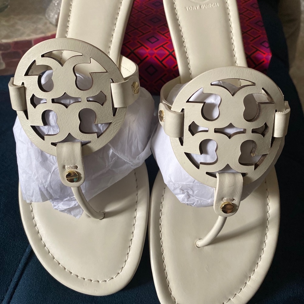 Tory Burch Miller sandal color bleach in size 13